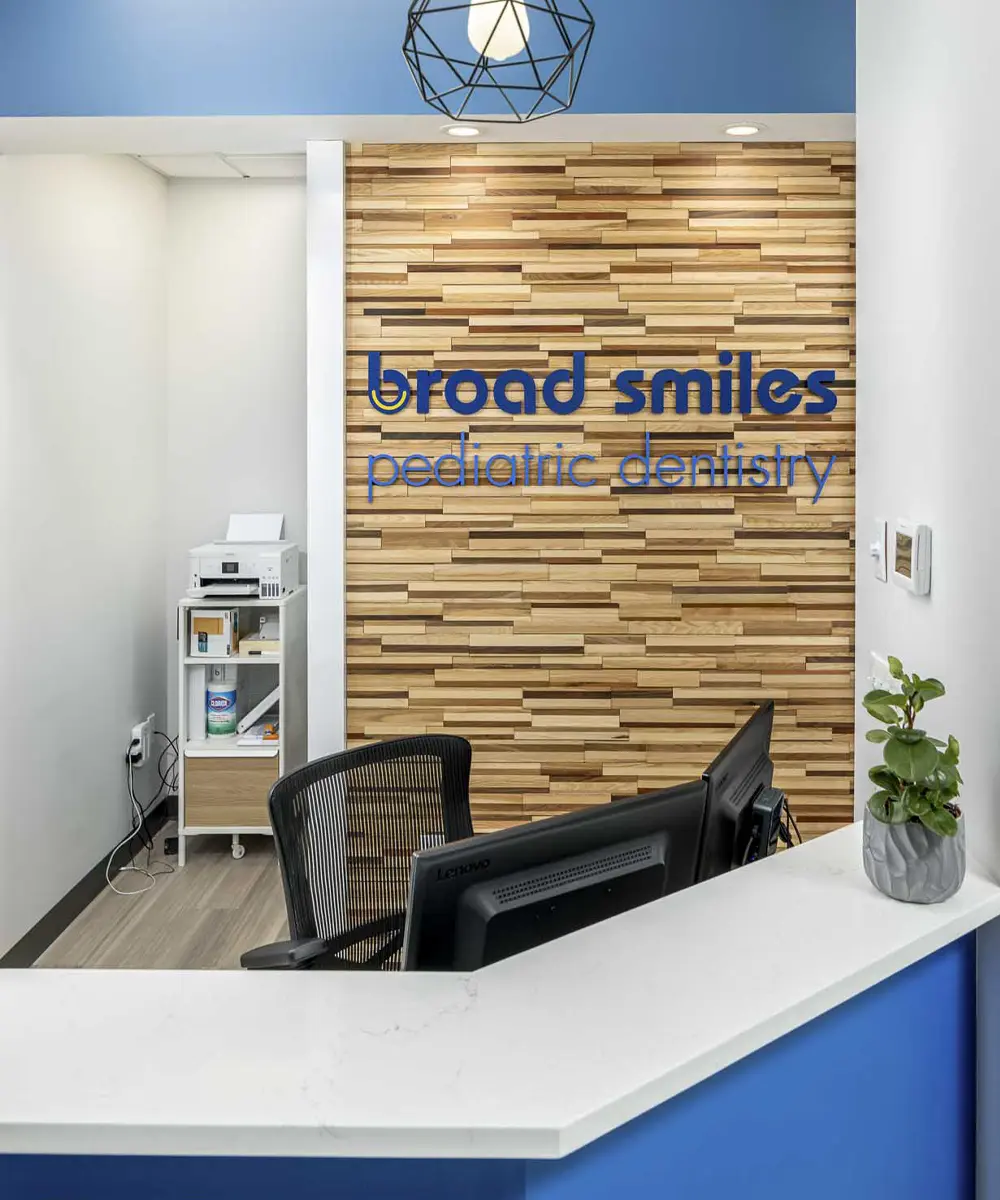 Front Desk of Broad Smiles Pediatric Dentistry.